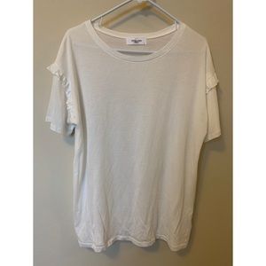 White cotton tee